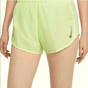 NIKE WOMEN Lime Green Running Shorts
